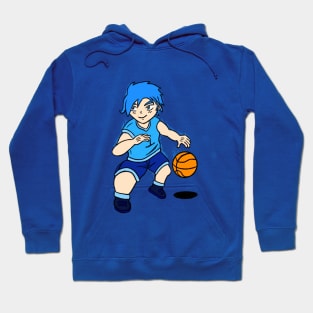 Chibi guy playing basketball Hoodie